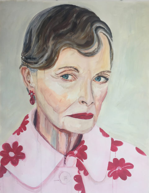 Portraits Jan, 110 x 150cm, Acrylic on paper, 2018